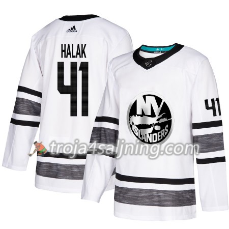 New York Islanders tröja Jaroslav Halak 41 Vit 2019 All-Star Adidas Authentic - NHL Tröjor Herr